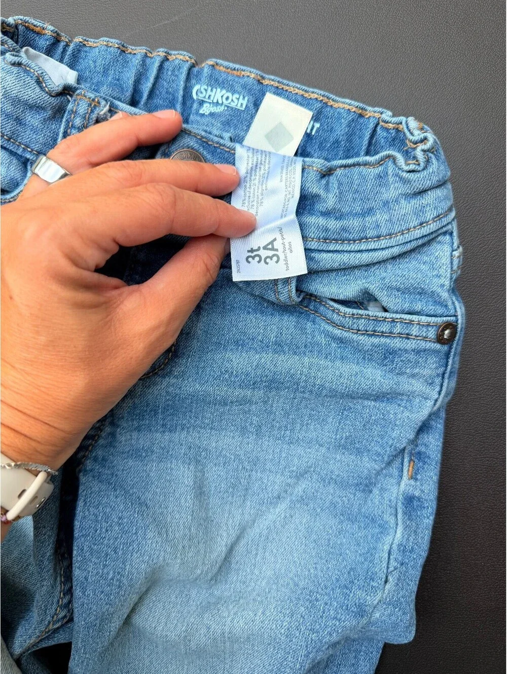 OshKosh B'gosh Boys' Light Wash Denim Jeans Size 3T